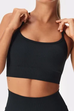 Clearance STRONGER Serena Seamless Sports Bra Black