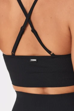 Clearance STRONGER Serena Seamless Sports Bra Black