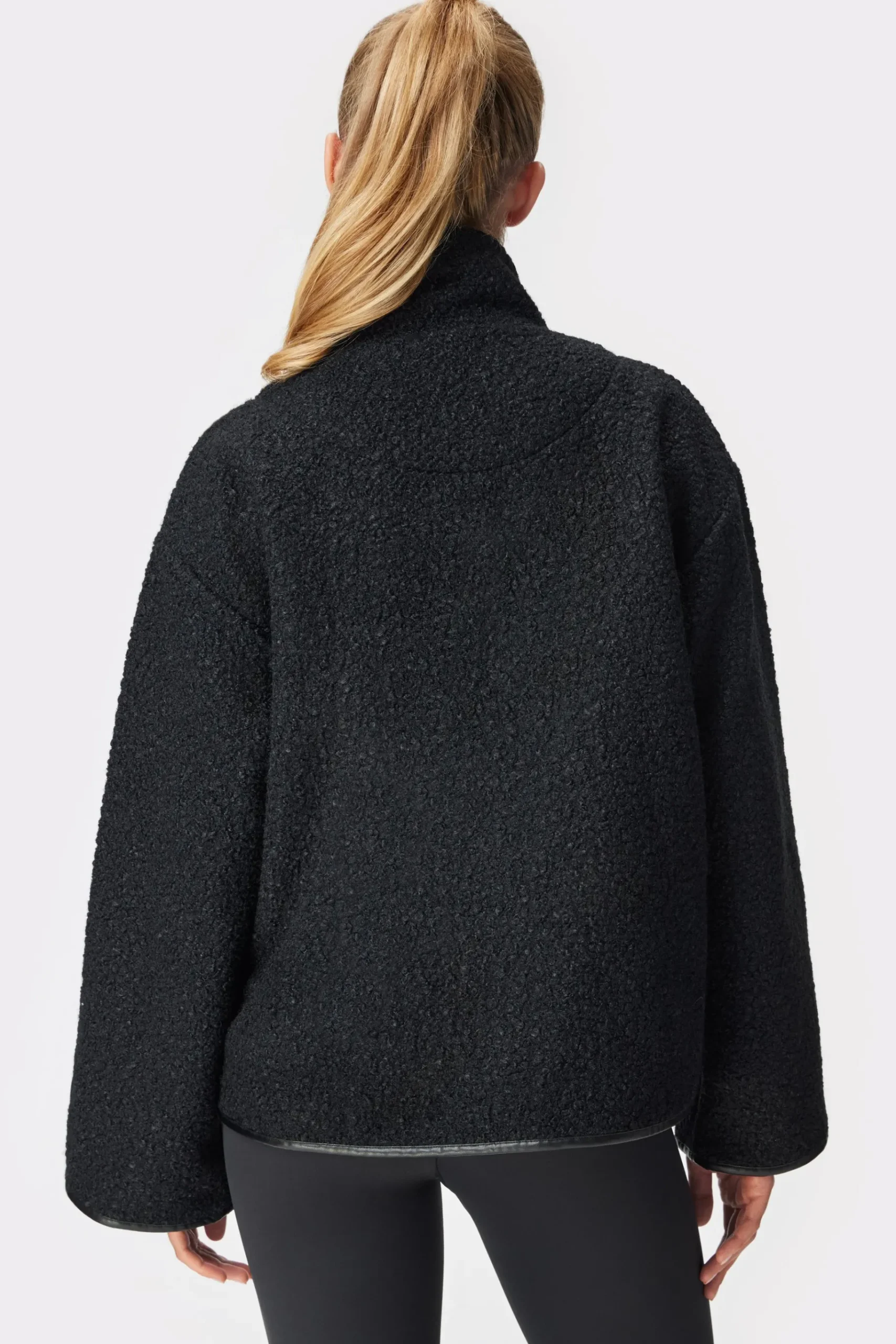 Outlet STRONGER Shearling Anorak Black