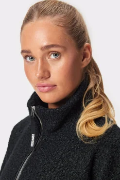 Outlet STRONGER Shearling Anorak Black