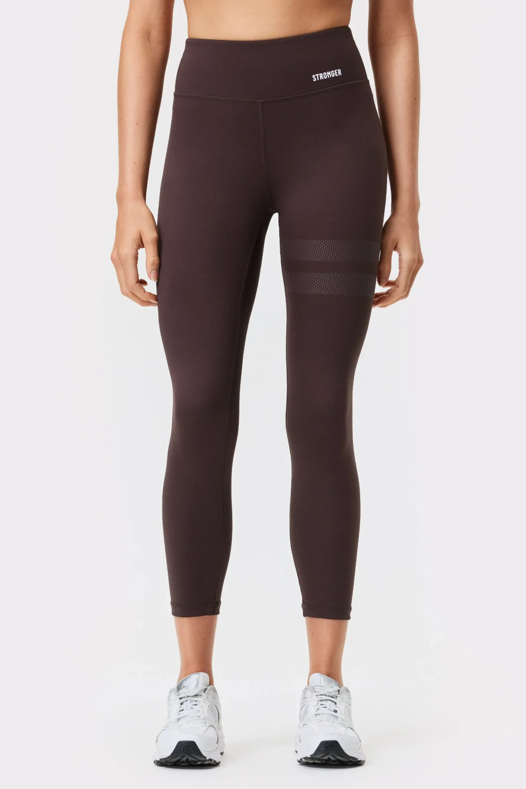 Online STRONGER Signature 7/8 Legging Black Coffee