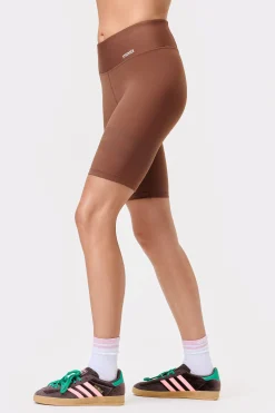 Online STRONGER Signature Bike Shorts Cappuccino