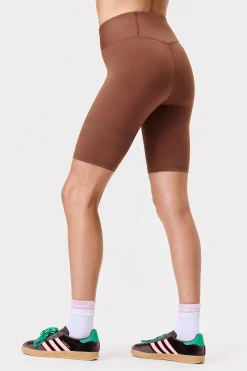 Online STRONGER Signature Bike Shorts Cappuccino