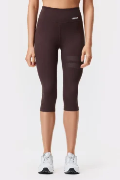 Online STRONGER Signature Capri Legging Black Coffee