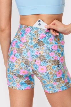 Fashion STRONGER Signature Mini Shorts Happy Flowers