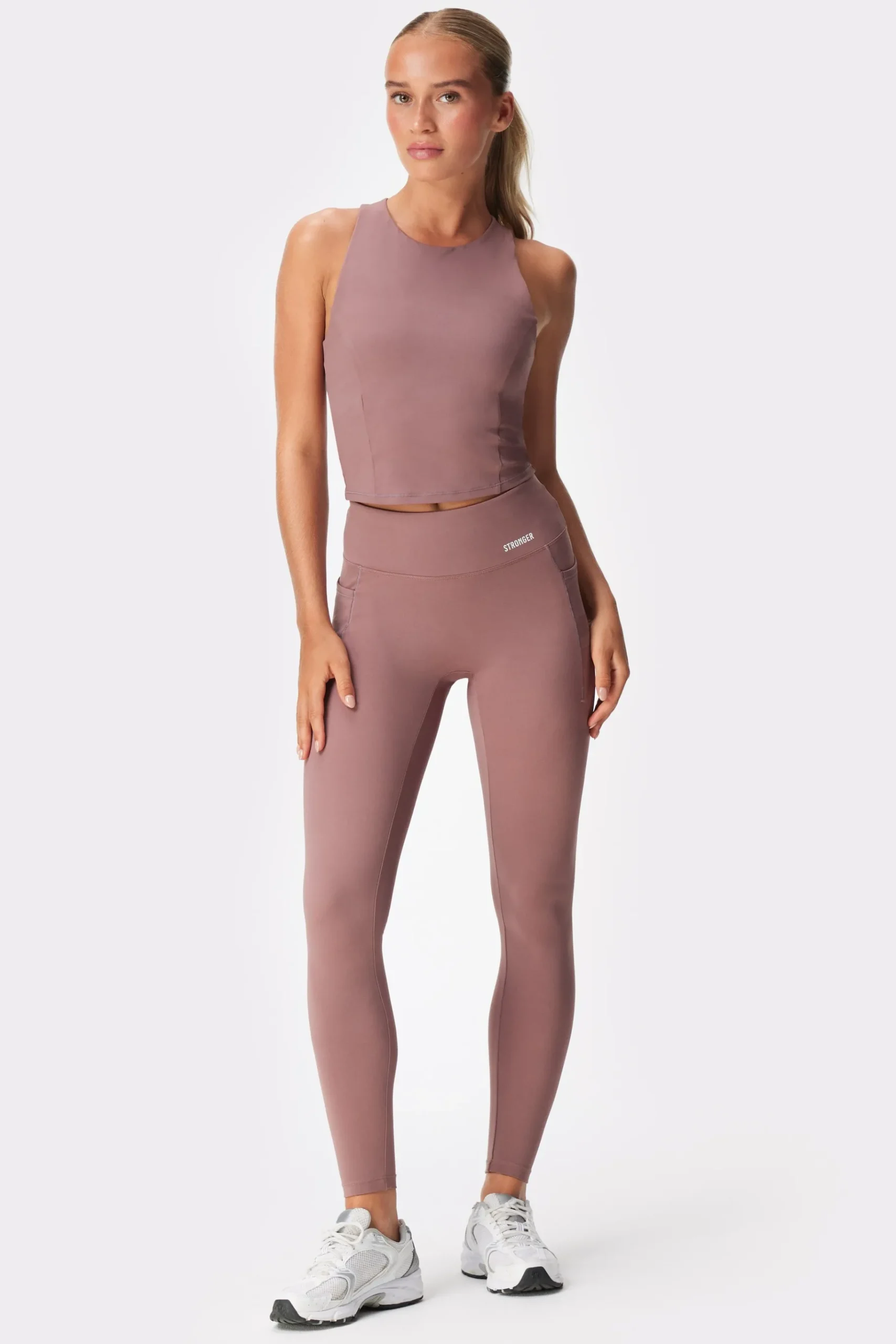 Outlet STRONGER Signature Pocket Legging Rose Taupe