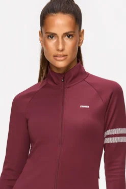 Fashion STRONGER Signature Zip Jacket Zinfandel