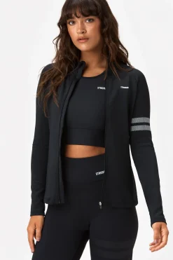 Hot STRONGER Signature Zip Jas Black