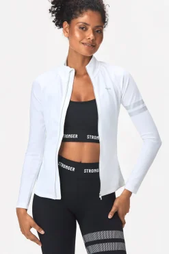 Outlet STRONGER Signature Zip Jas White