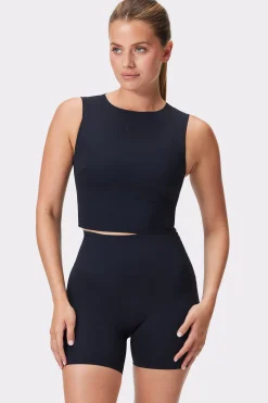 Sale STRONGER Sleek Crop Top Black
