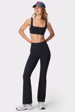 New STRONGER Sleek Flared Legging Black