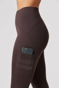 Outlet STRONGER Sleek Pocket Legging Black Coffee