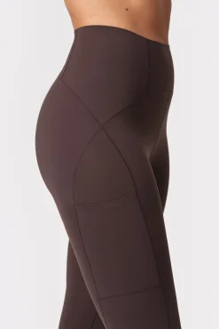 Outlet STRONGER Sleek Pocket Legging Black Coffee