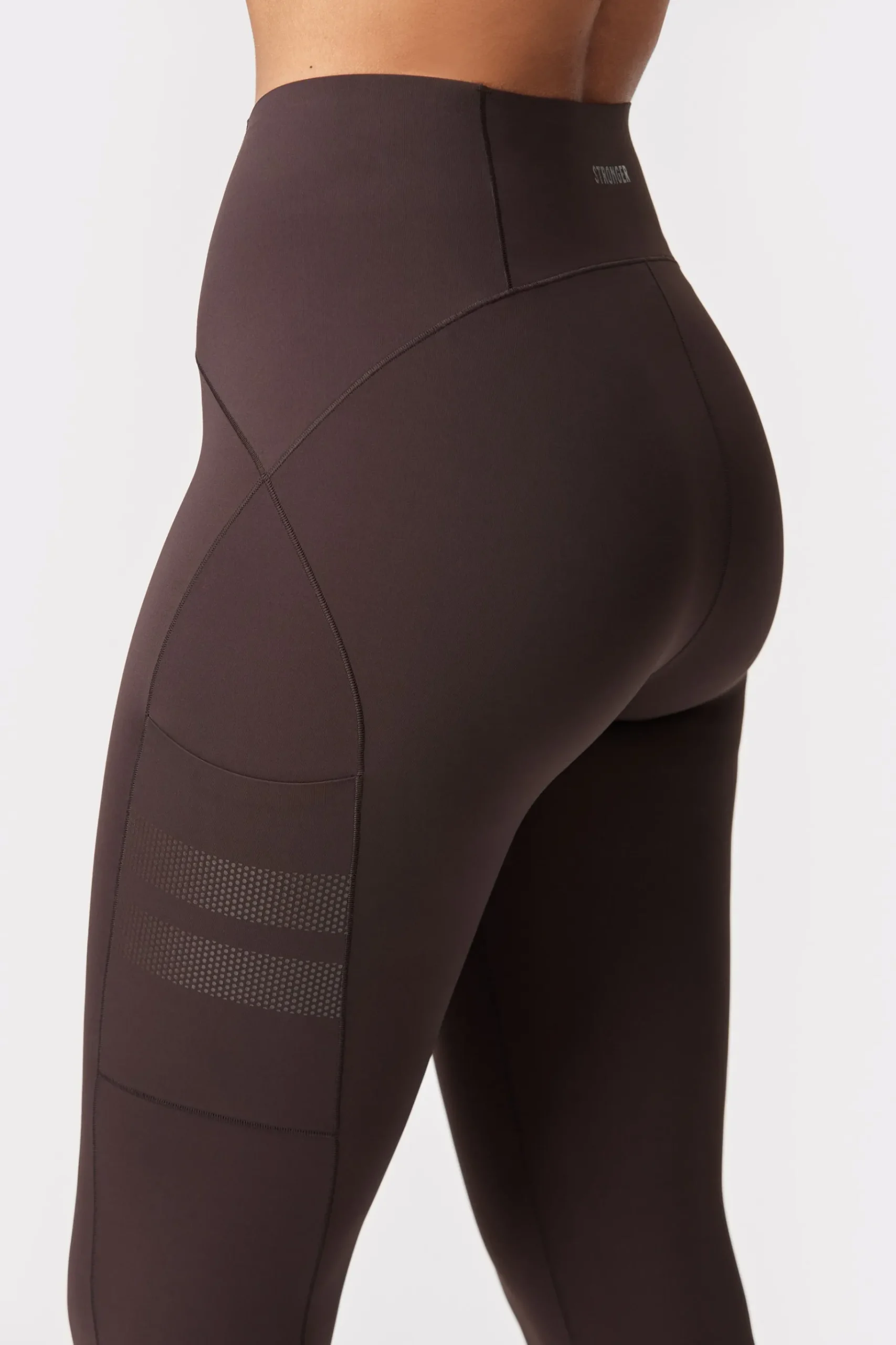 Outlet STRONGER Sleek Pocket Legging Black Coffee