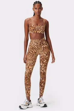 Discount STRONGER Sleek Squared Sport bh Distorted Leopard Print