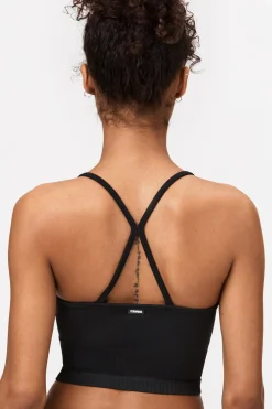 Sale STRONGER Smooth Crop Top Black