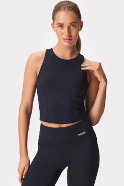 Discount STRONGER Smooth Cropped Tank Top Black