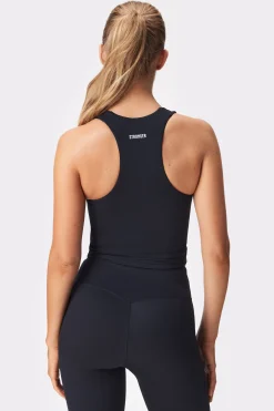 Discount STRONGER Smooth Cropped Tank Top Black
