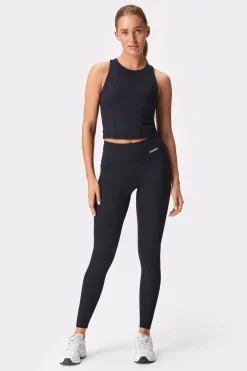 Discount STRONGER Smooth Cropped Tank Top Black