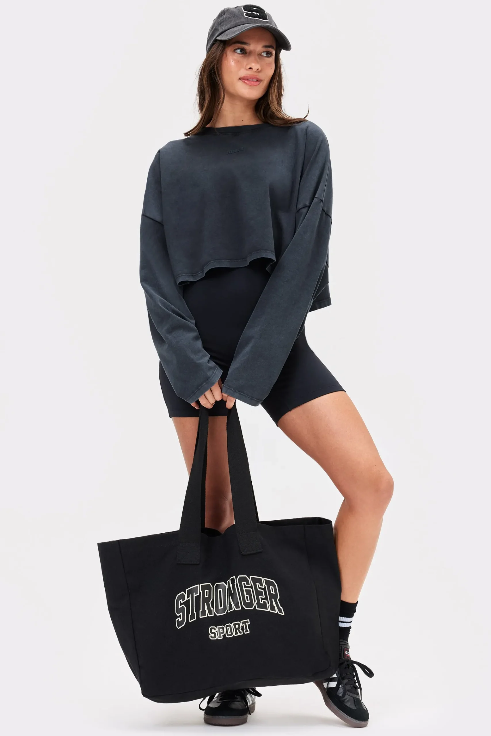 Fashion STRONGER Soft Court Jumpsuit Black