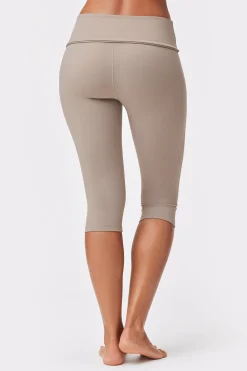 Best STRONGER Soft Fold Over Capri Legging Cinder
