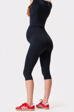 Outlet STRONGER Soft Maternity Capri Legging Black