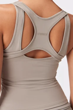 Discount STRONGER Soft Racerback Tanktop Cinder