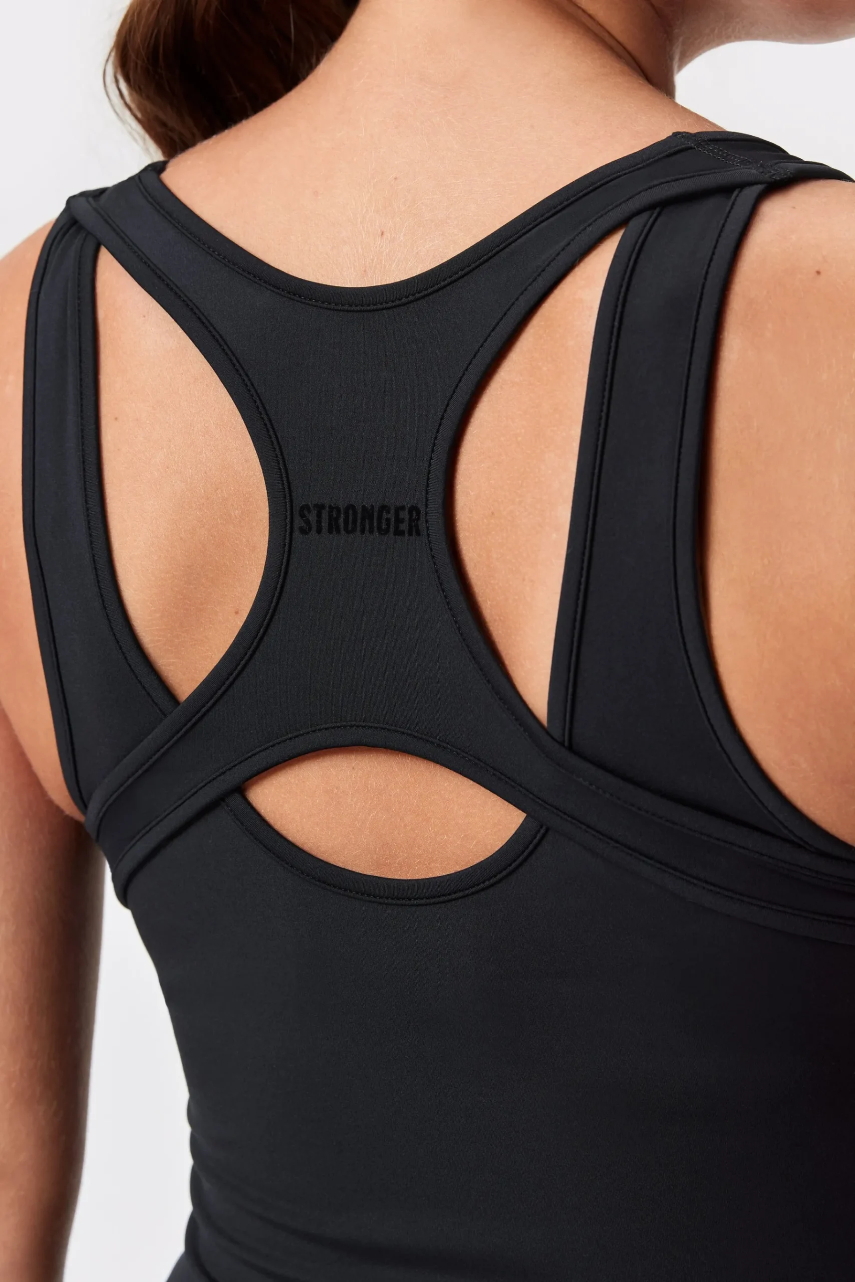 Sale STRONGER Soft Racerback Tanktop Black