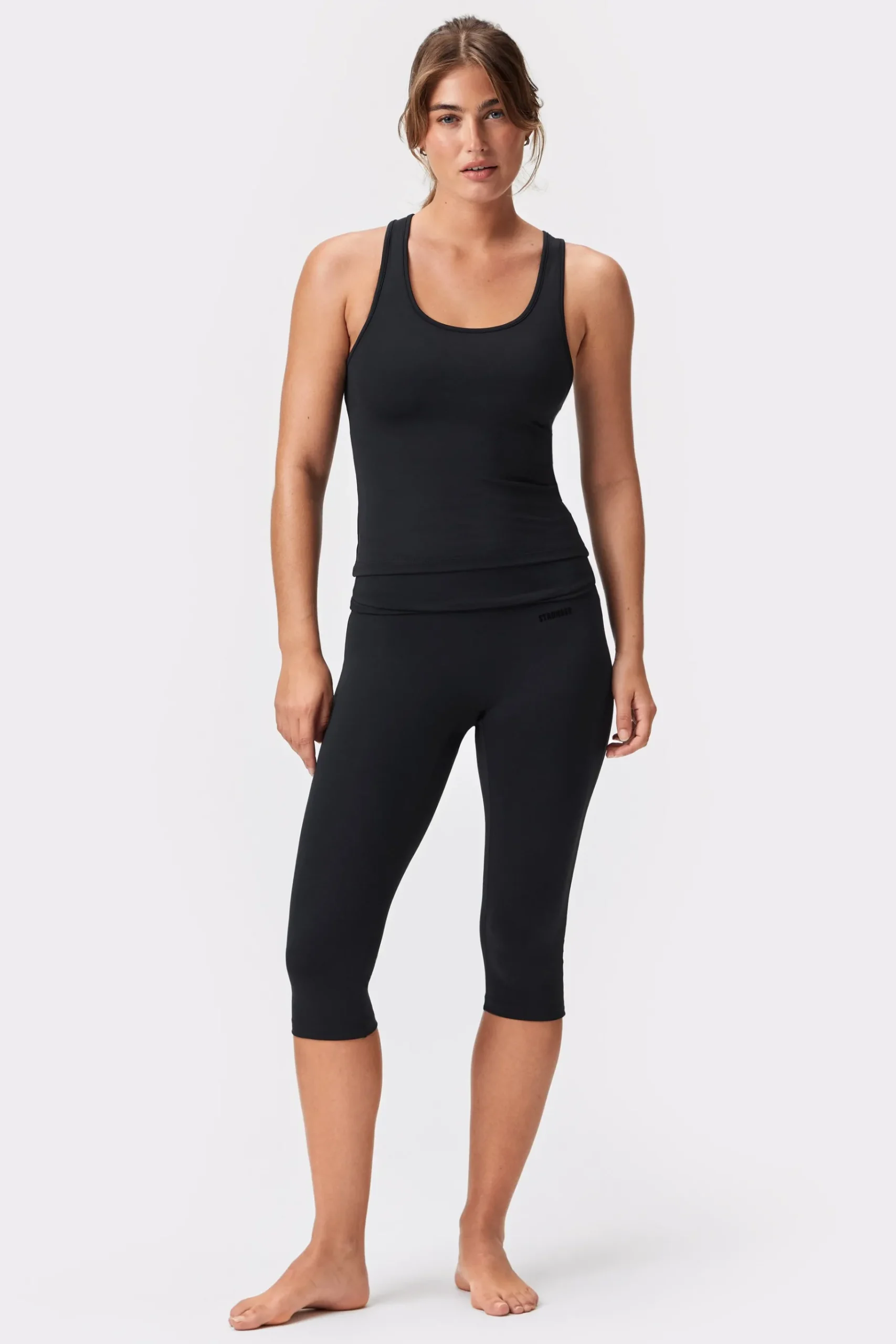 Sale STRONGER Soft Racerback Tanktop Black