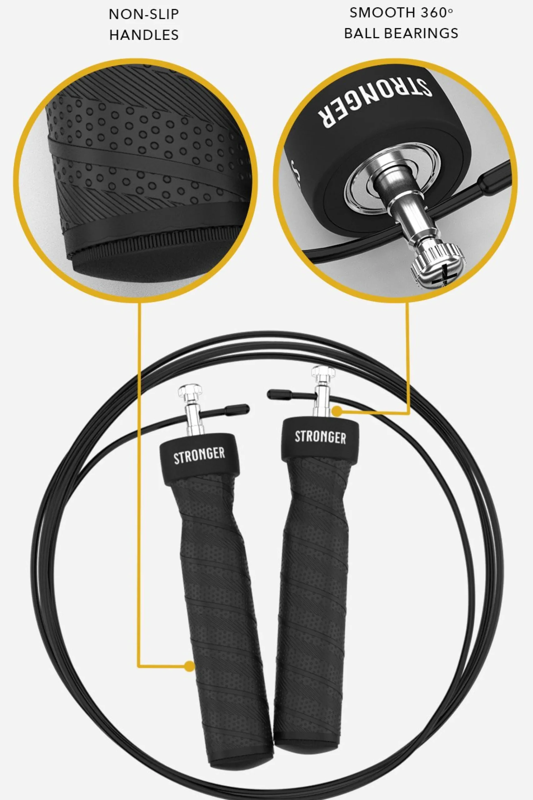 New STRONGER Springtouw Black