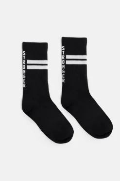 New STRONGER Stride Socks 2-pack Black