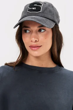 Outlet STRONGER Washed Cropped Long Sleeve Black