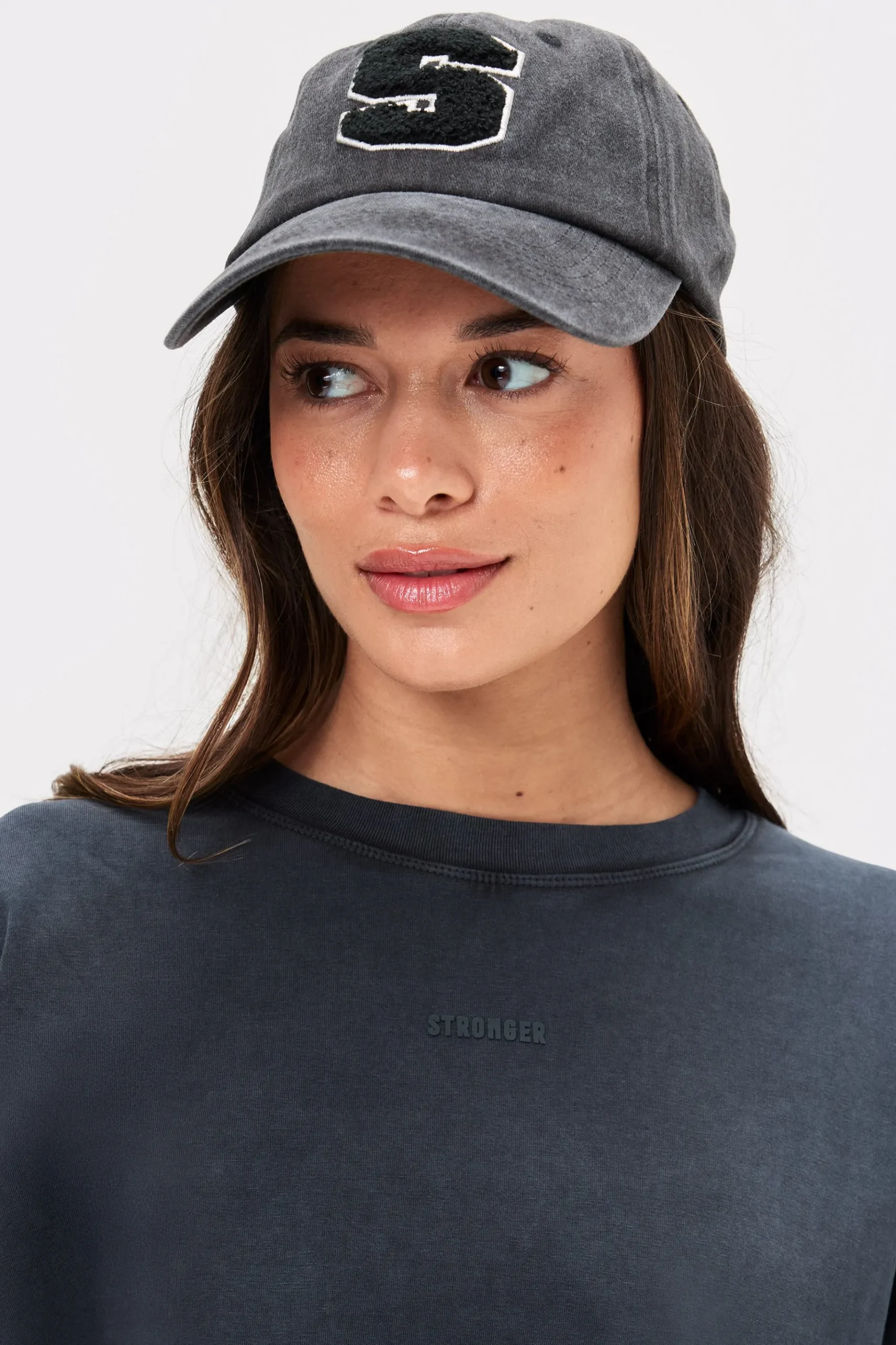 Outlet STRONGER Washed Cropped Long Sleeve Black
