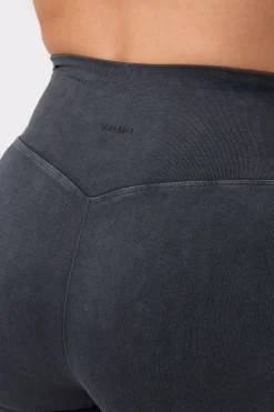 Hot STRONGER Washed Seamless Shorts Black